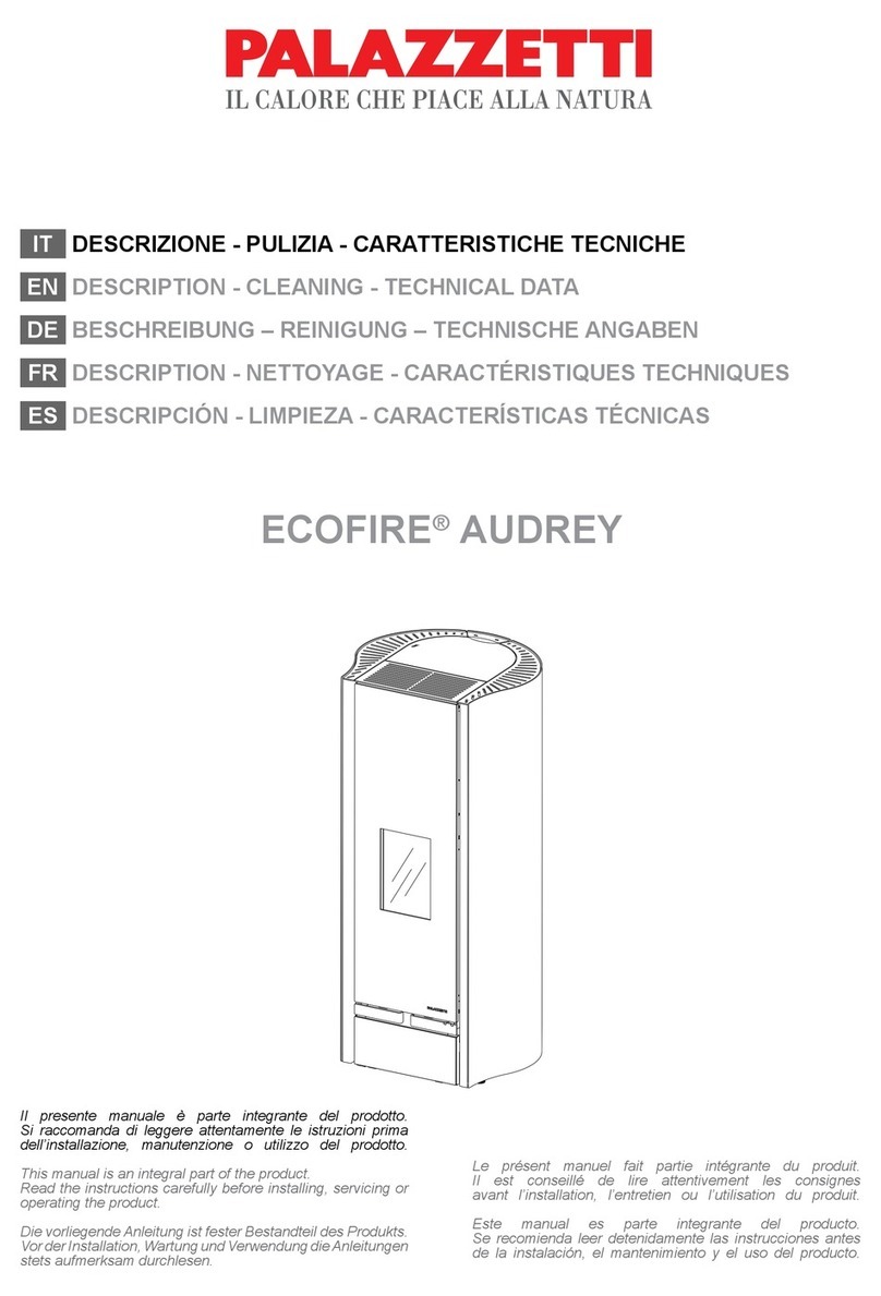 Palazzetti ECOFIRE AUDREY Product Description Instructional Manual