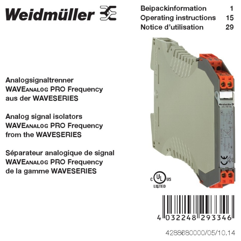 Weidmuller WAVE WAS4 PRO Freq User manual