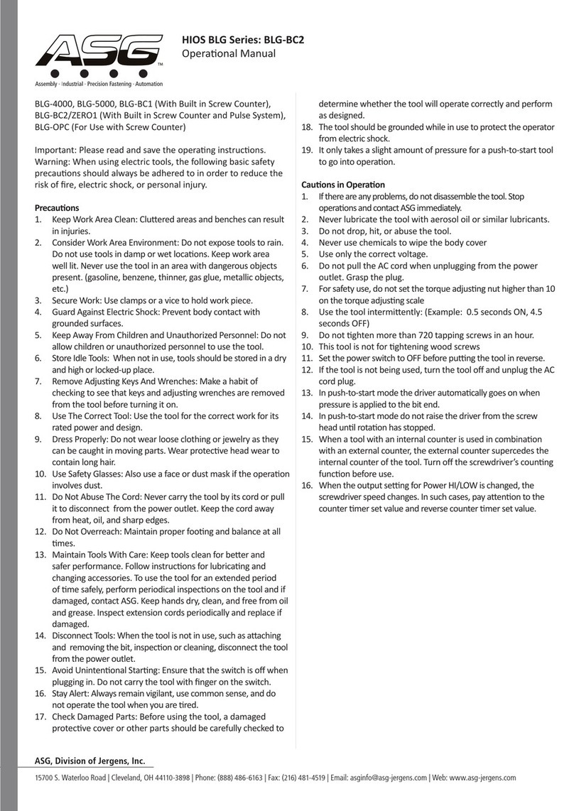 ASG BLG-4000 Series Quick start guide