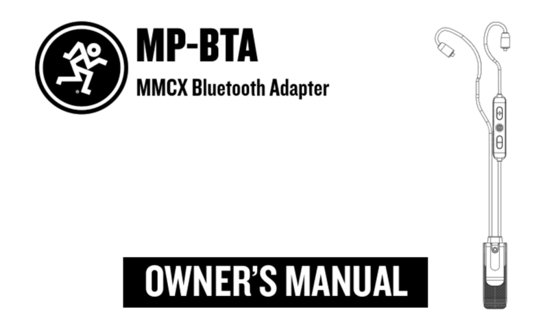 Mackie MP-BTA owner's manual