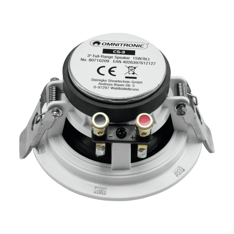 Omnitronic CS-3 user manual