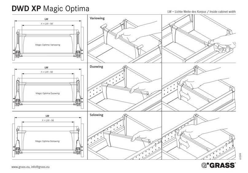 GRASS DWD XP Magic Optima User manual