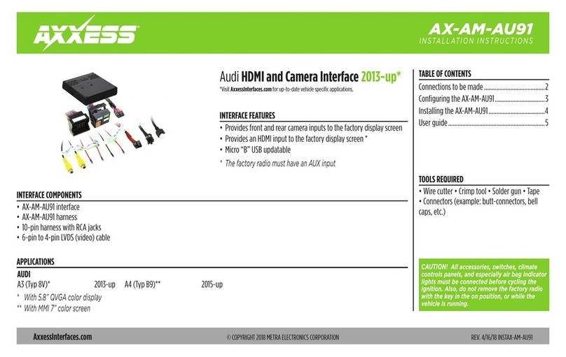 Axxess AX-AM-AU91 User manual