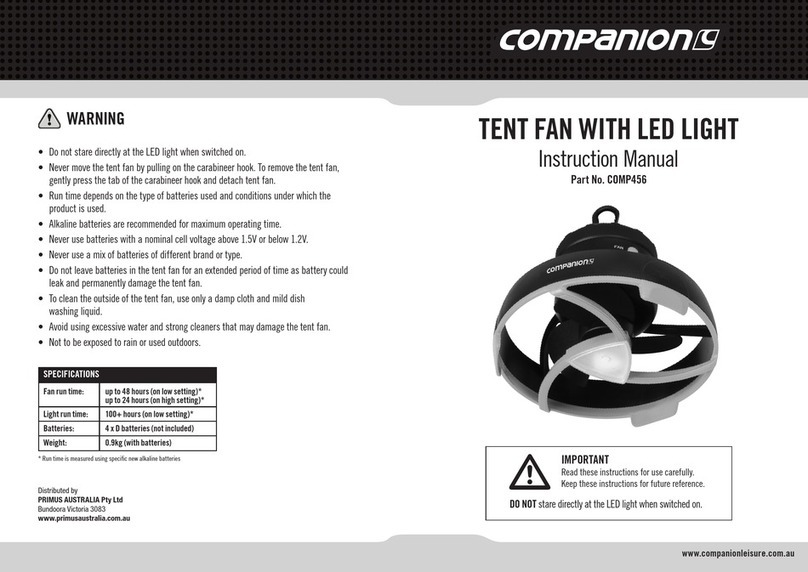 COMPANION COMP456 instruction manual