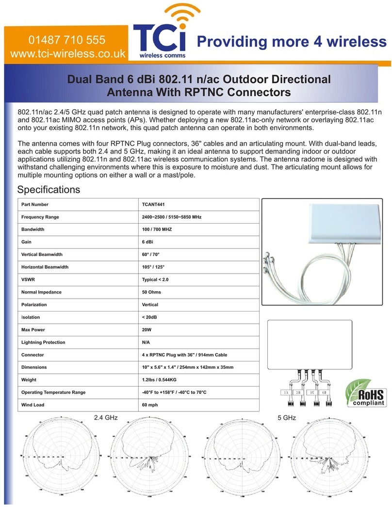 TCi TCANT441 Mounting Information