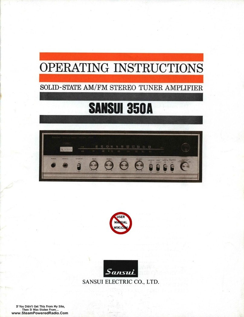 Sansui 350A operating instructions