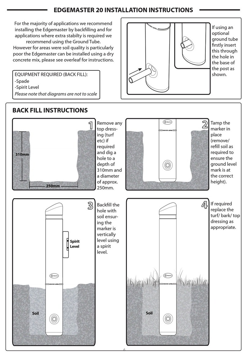 Glasdon EDGEMASTER 20 installation instructions