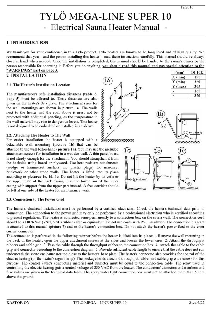 Tylo MEGA-LINE SUPER 10 User manual