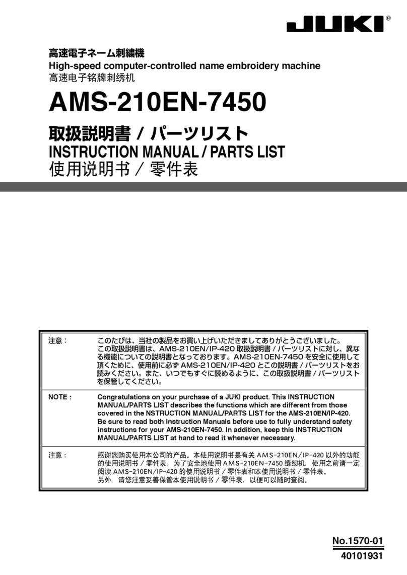 JUKI AMS-210EN-7450 User manual JUKI AMS-210EN-7450 User manual