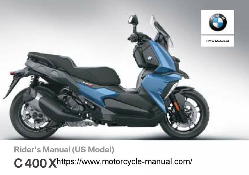 BMW C 400 X Installation and maintenance manual