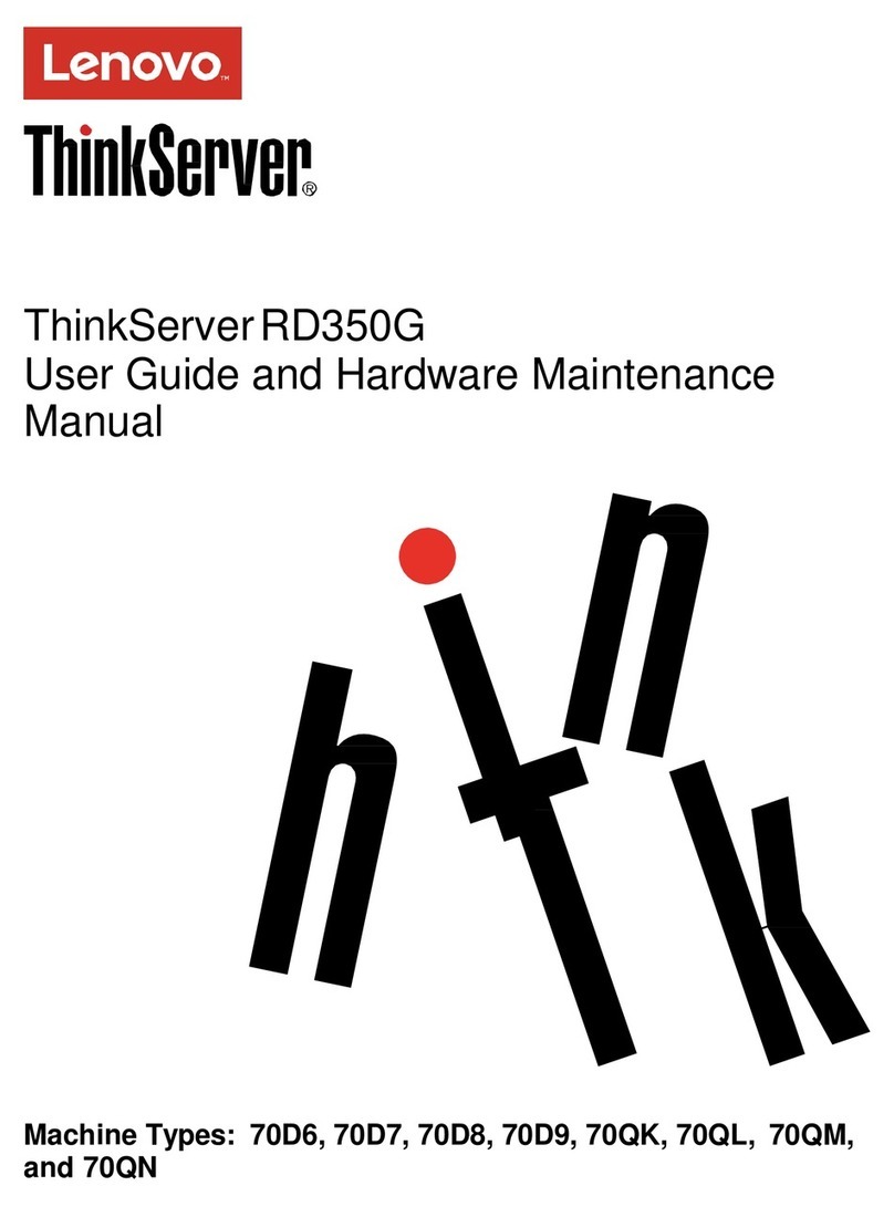 Lenovo ThinkServer RD350G Owner's manual
