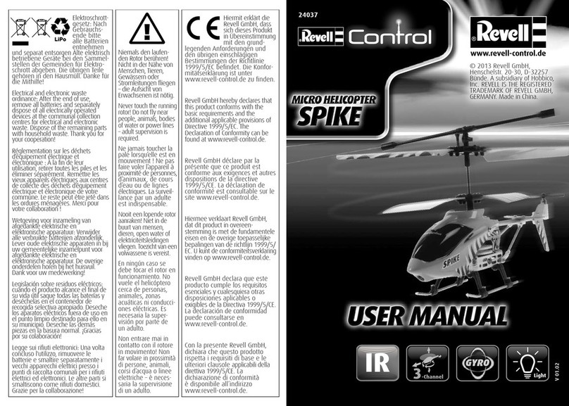 REVELL Control MICRO HELICOPTER SPIKE manual