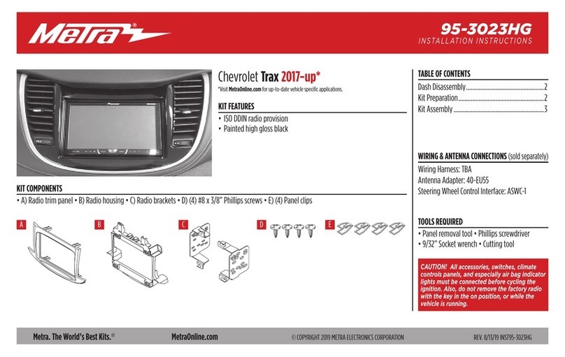 Metra Electronics 95-3023HG installation instructions Metra Electronics 95-3023HG installation instructions