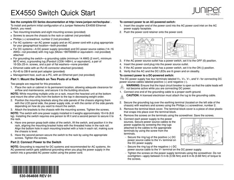 Juniper EX4550 quick start