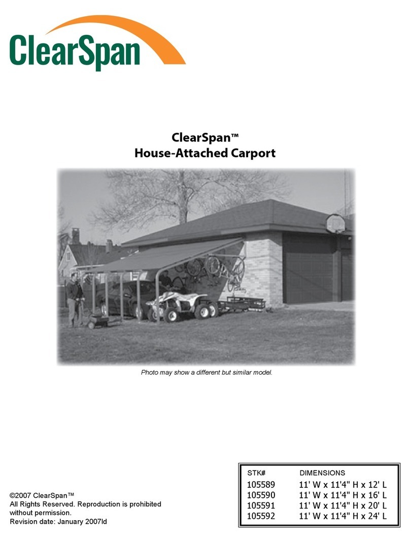 ClearSpan 105589 instruction manual