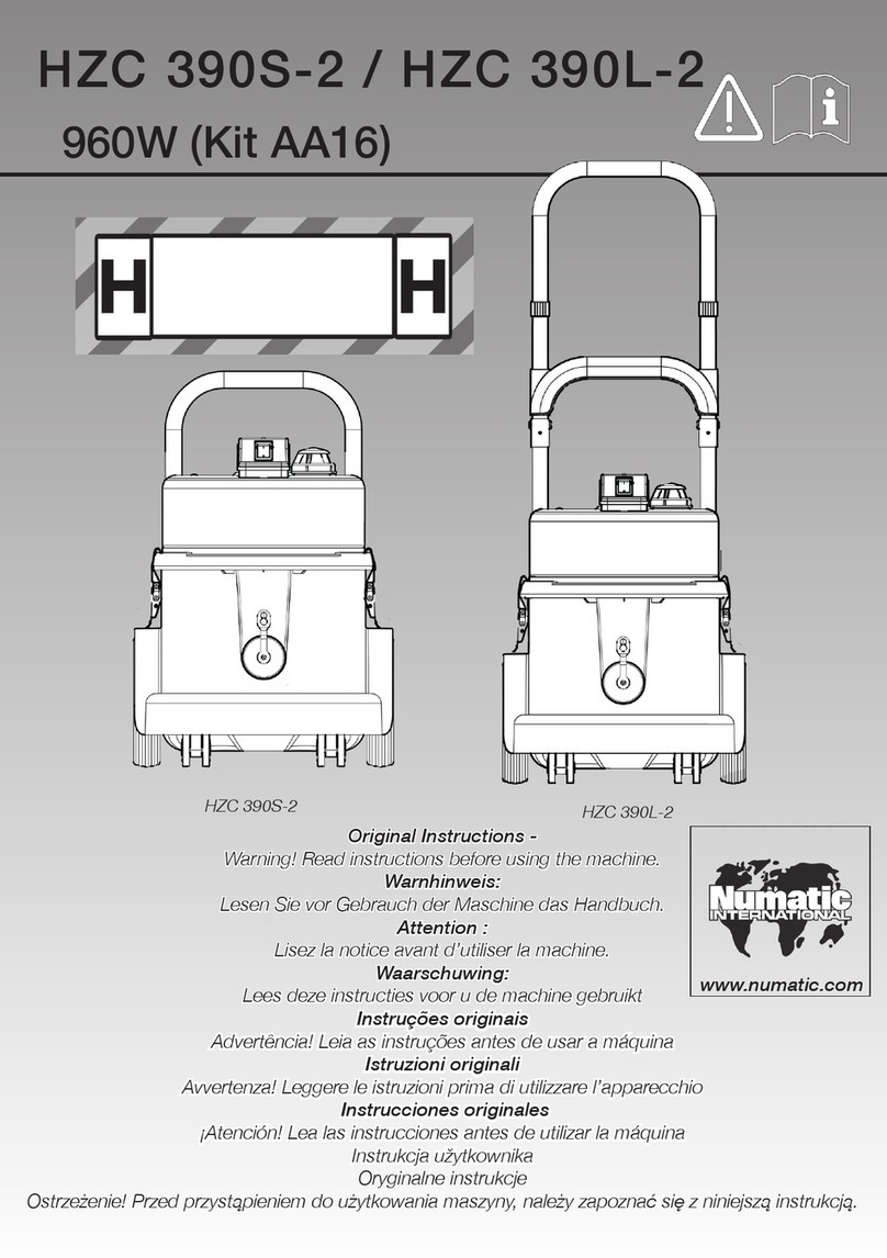 Numatic HZC 390S-2 Original instructions
