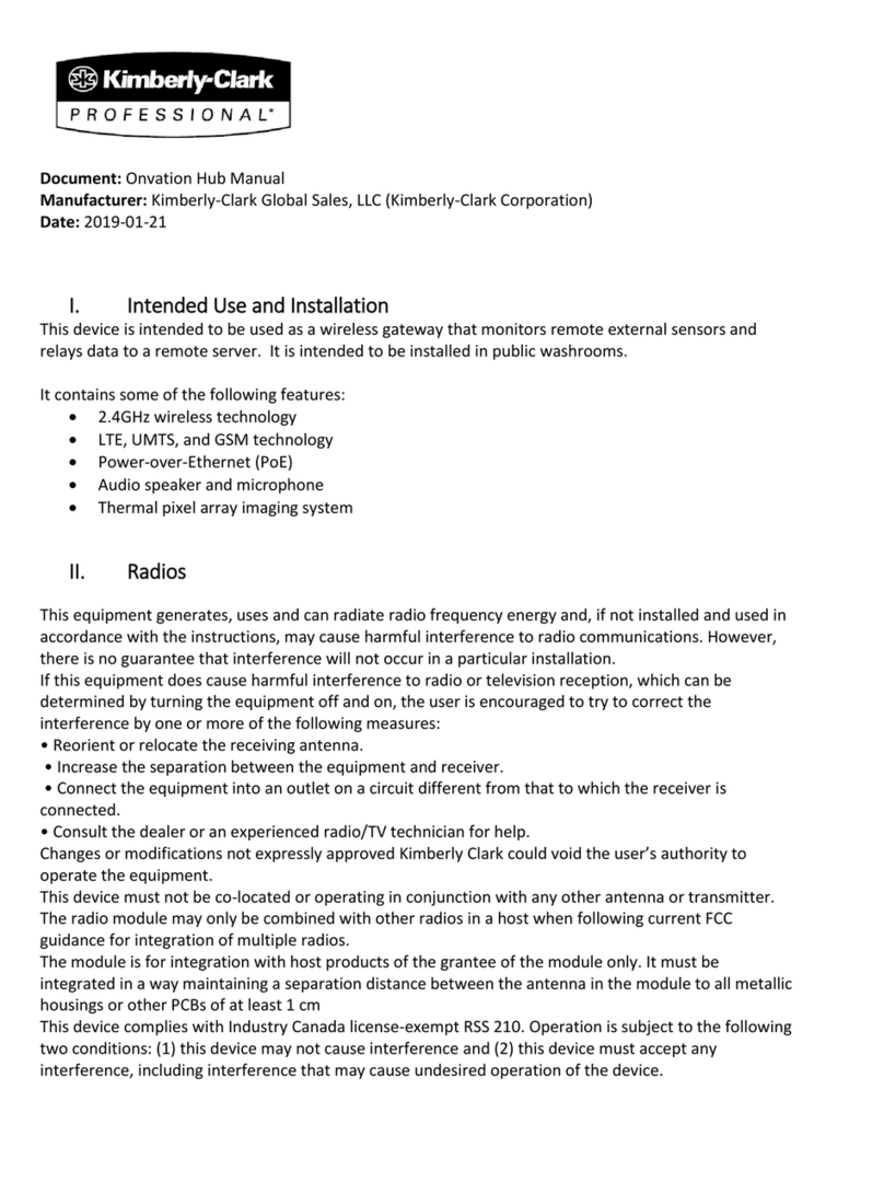 Kimberly-Clark PROFESSIONAL 2AQVA-ONVAHUB51914 User manual