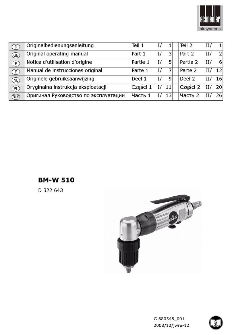 Schneider Airsystems BM-W 510 Original operating manual
