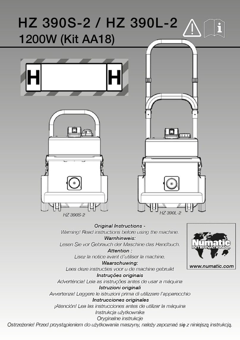 Numatic HZ 390-S2 User manual