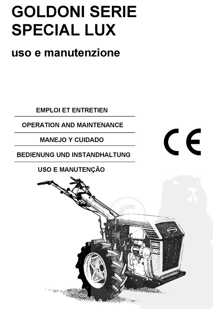 GOLDONI SPECIAL LUX Operation and maintenance GOLDONI SPECIAL LUX Operation and maintenance
