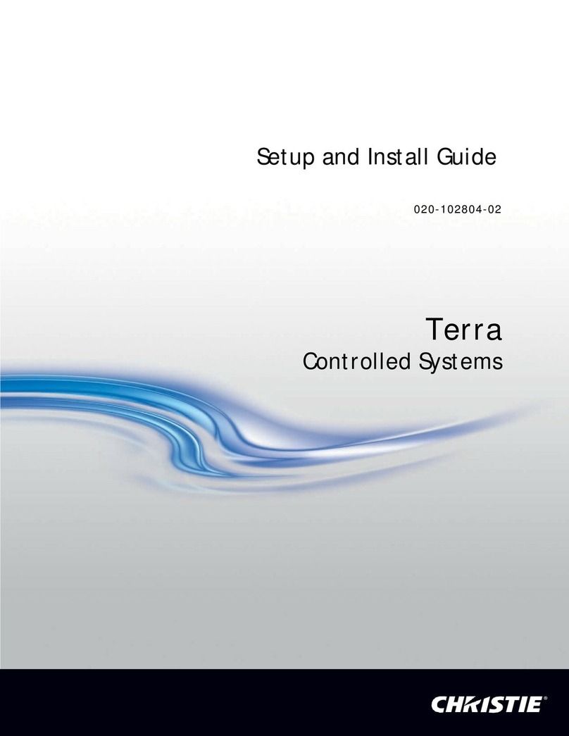 Christie Terra TXO 102 SO Setup and installation guide