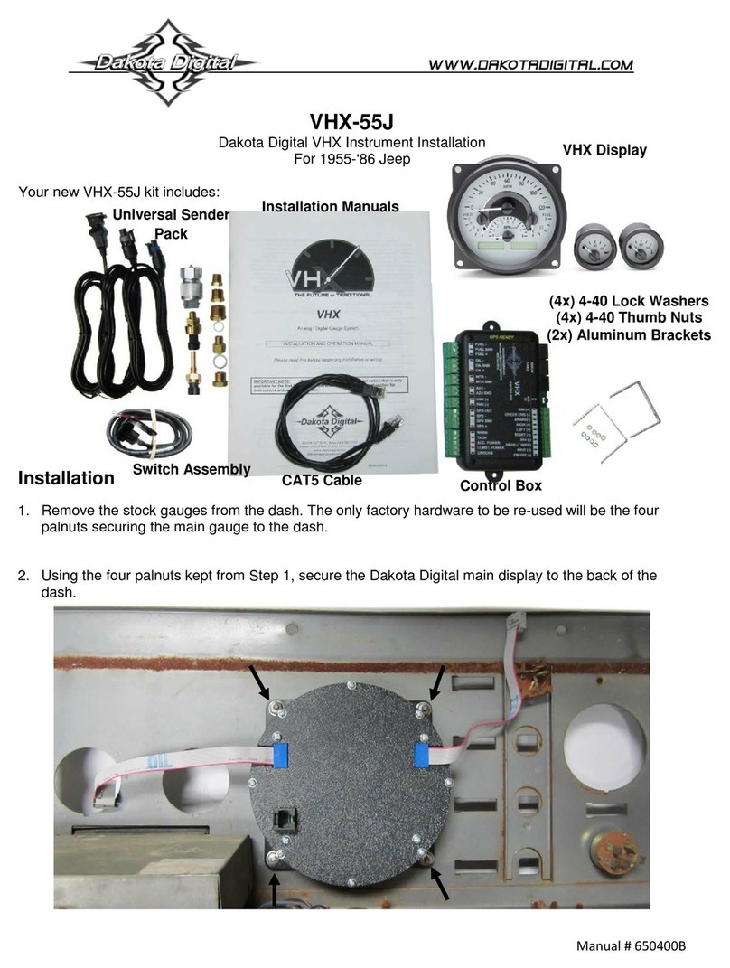 Dakota Digital VHX-55J installation manual