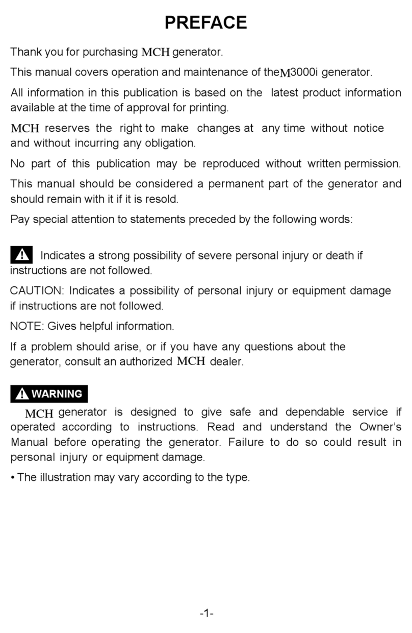 MCH M3000i manual