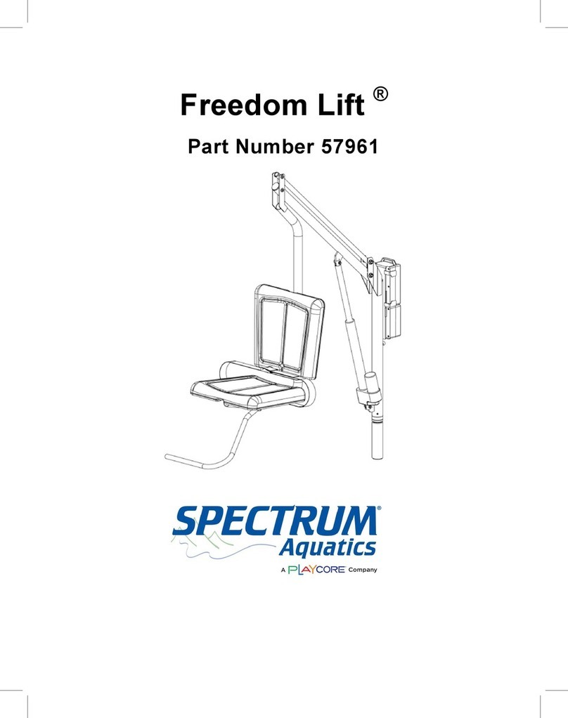 Playcore SPECTRUM Aquatics Freedom Lift 57961 manual