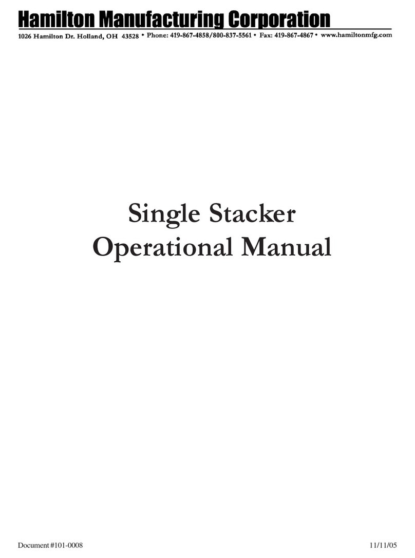 Hamilton Single Stacker Operational manual Hamilton Single Stacker Operational manual