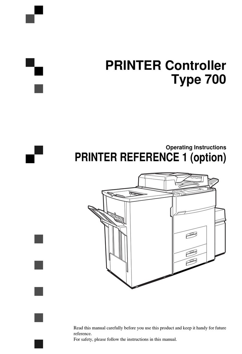 Ricoh Aficio 700 operating instructions