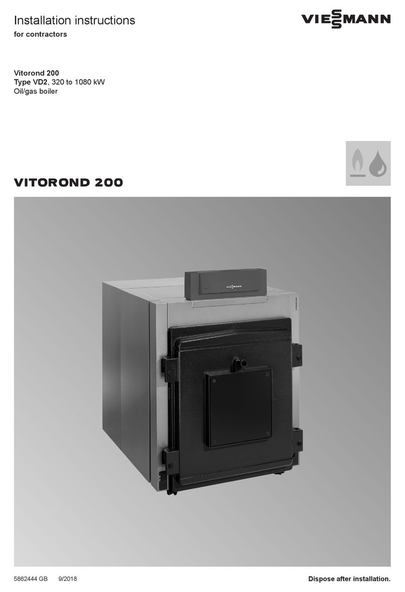 Viessmann VITOROND 200 installation instructions Viessmann VITOROND 200 installation instructions
