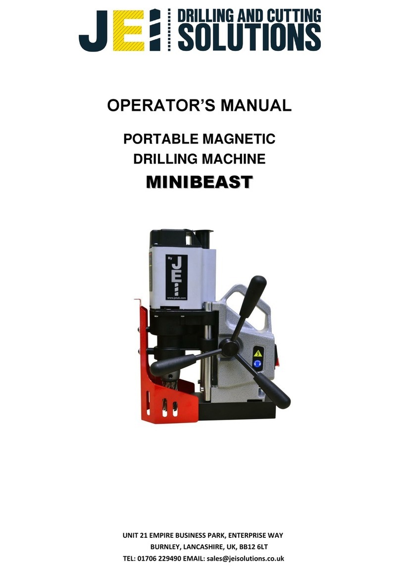 JEI DRILLING & CUTTING SOLUTIONS MINIBEAST Operator's manual