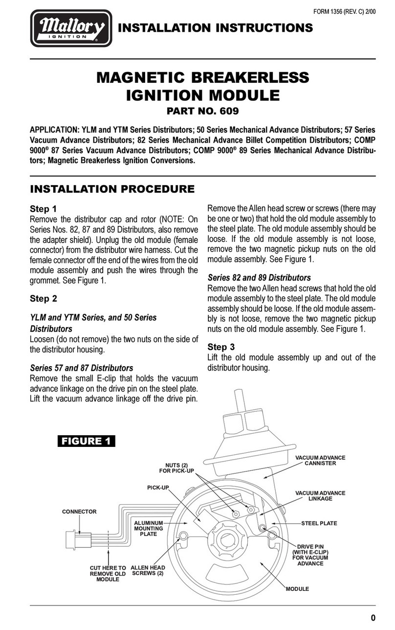 Mallory 609 installation instructions