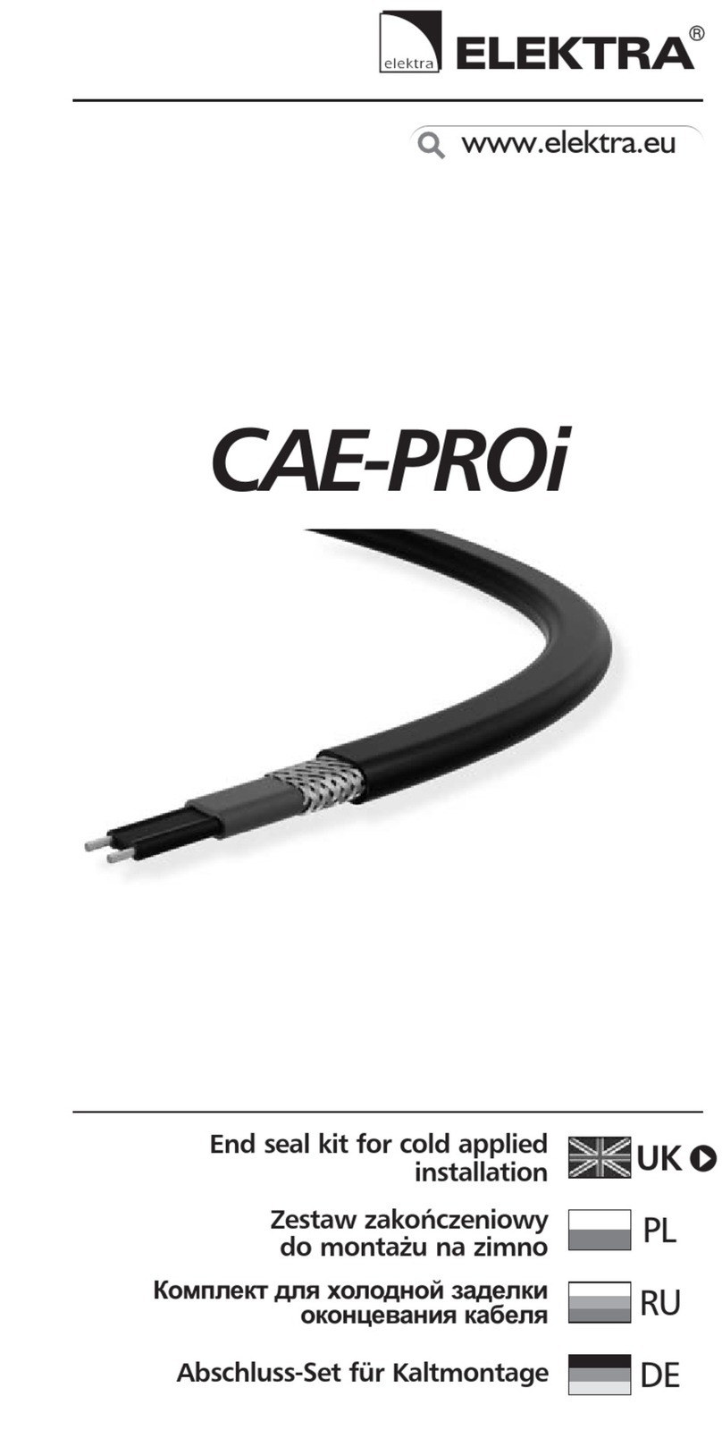 ELEKTRA CAE-PROi manual