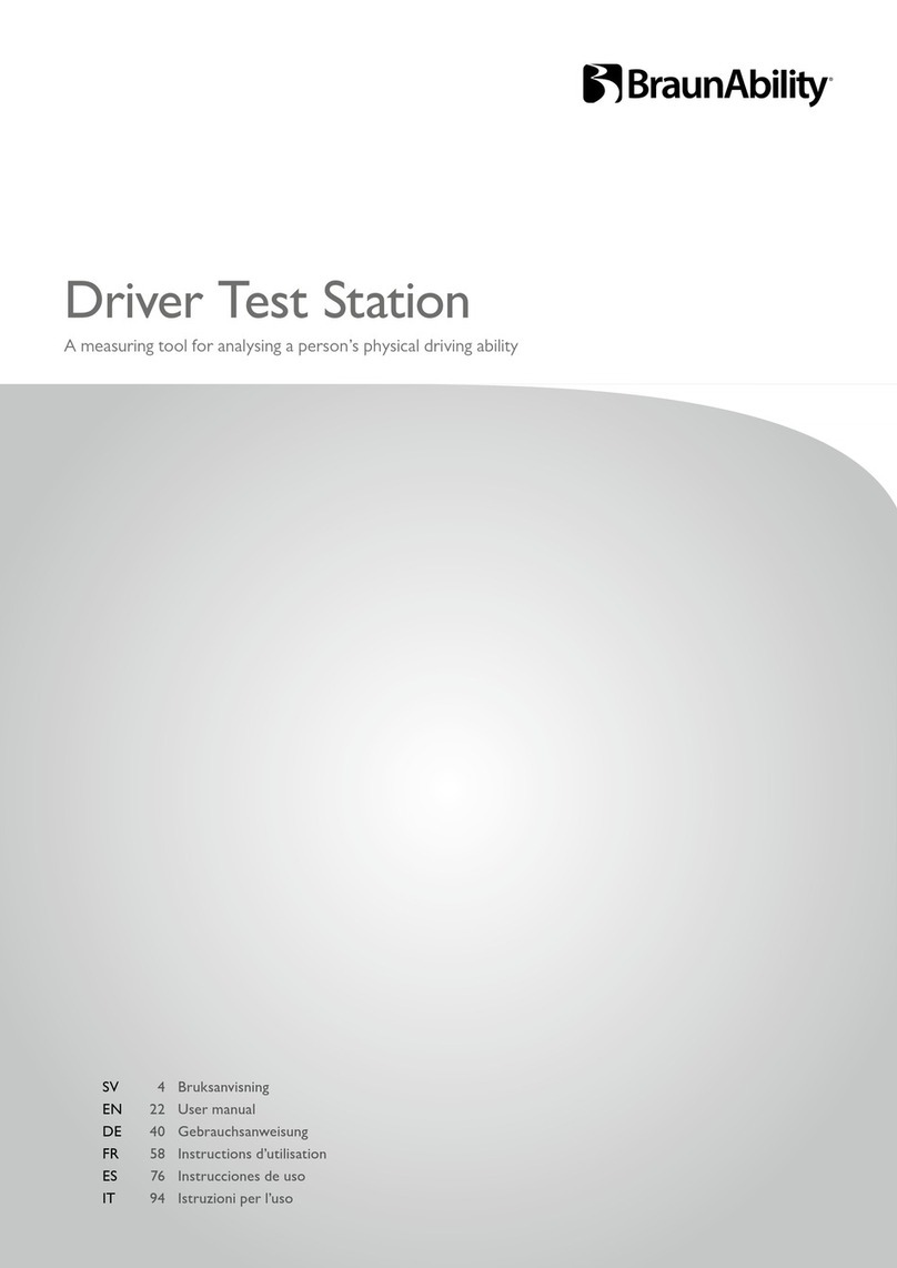 BraunAbility Driver Test Station User manual