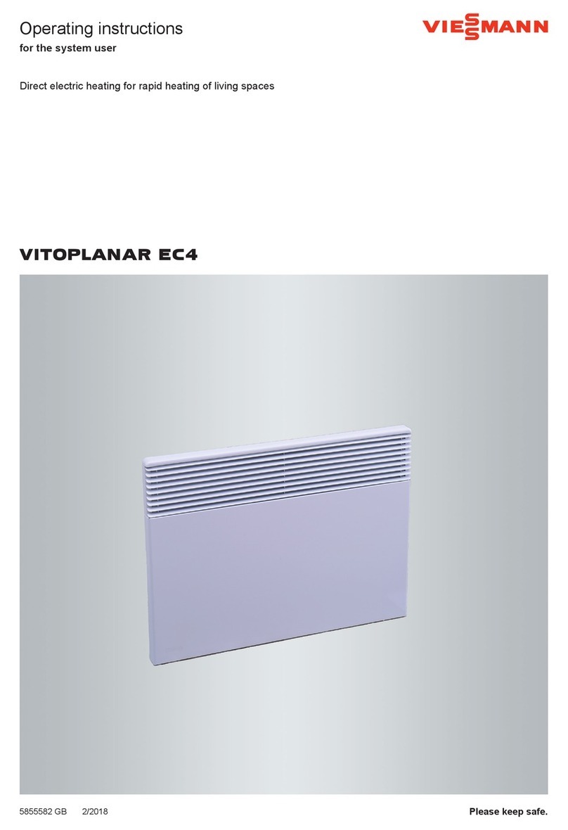 Viessmann Vitoplanar EC4 Series operating instructions Viessmann Vitoplanar EC4 Series operating instructions