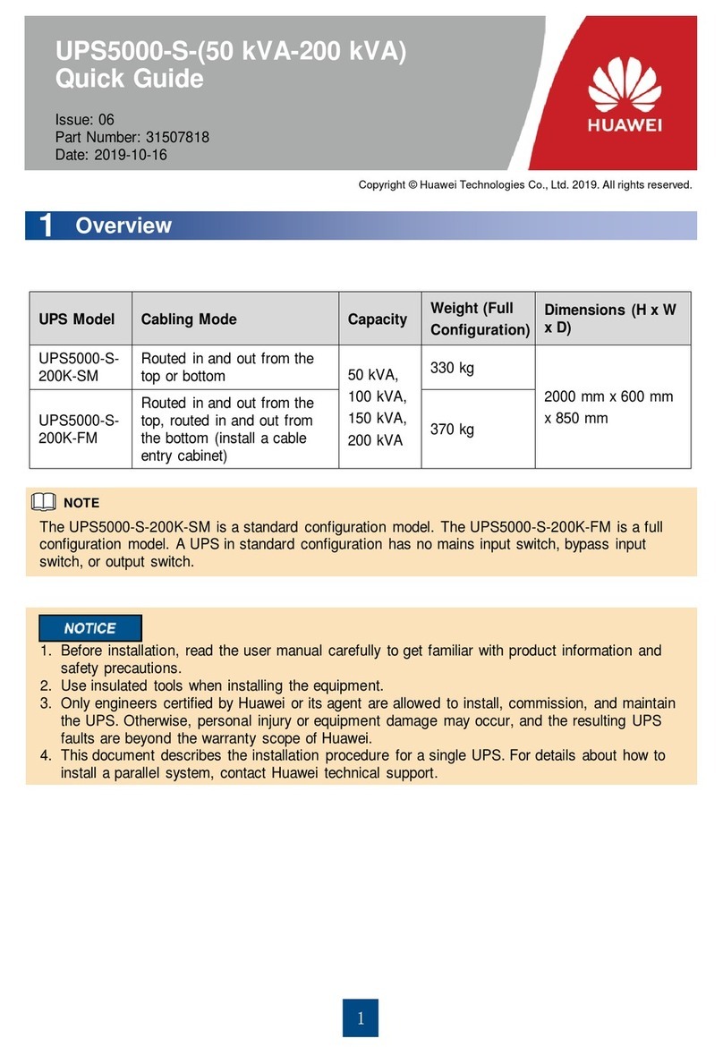 Huawei UPS5000-S200K-SM User manual Huawei UPS5000-S200K-SM User manual