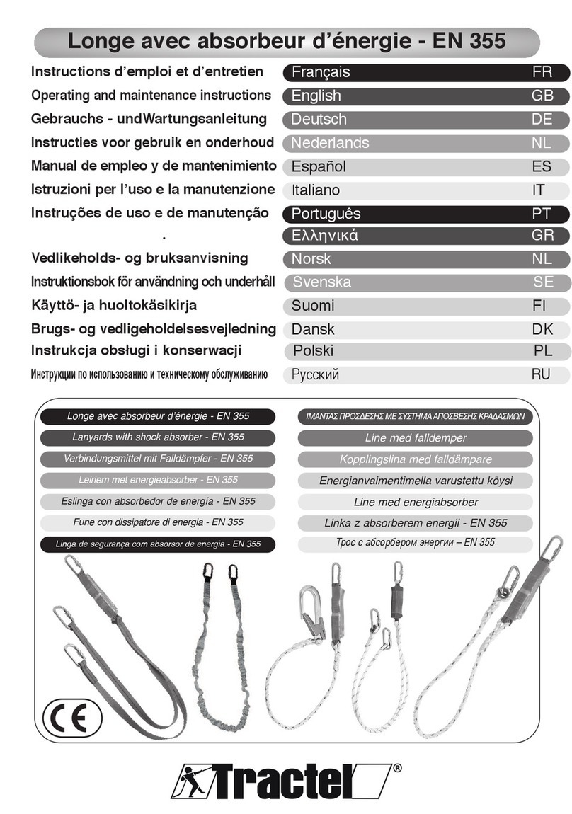 Tractel LCA Operating and maintenance instructions