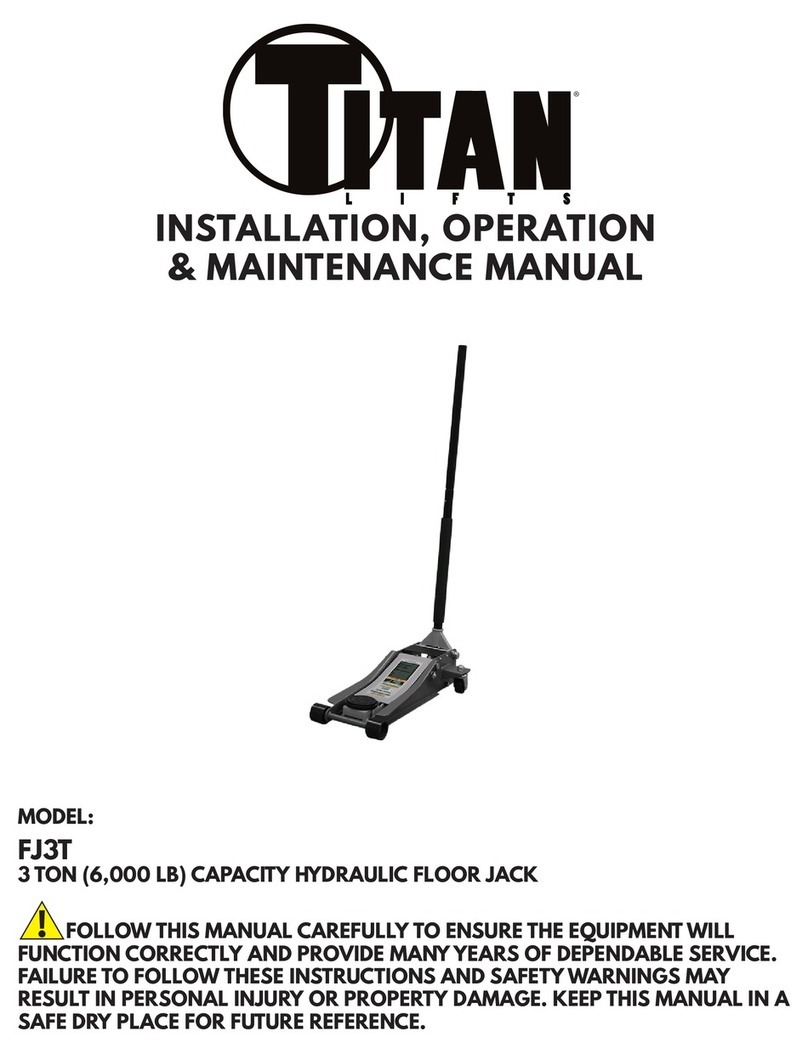 Titan FJ3T Installation, operation & maintenance manual