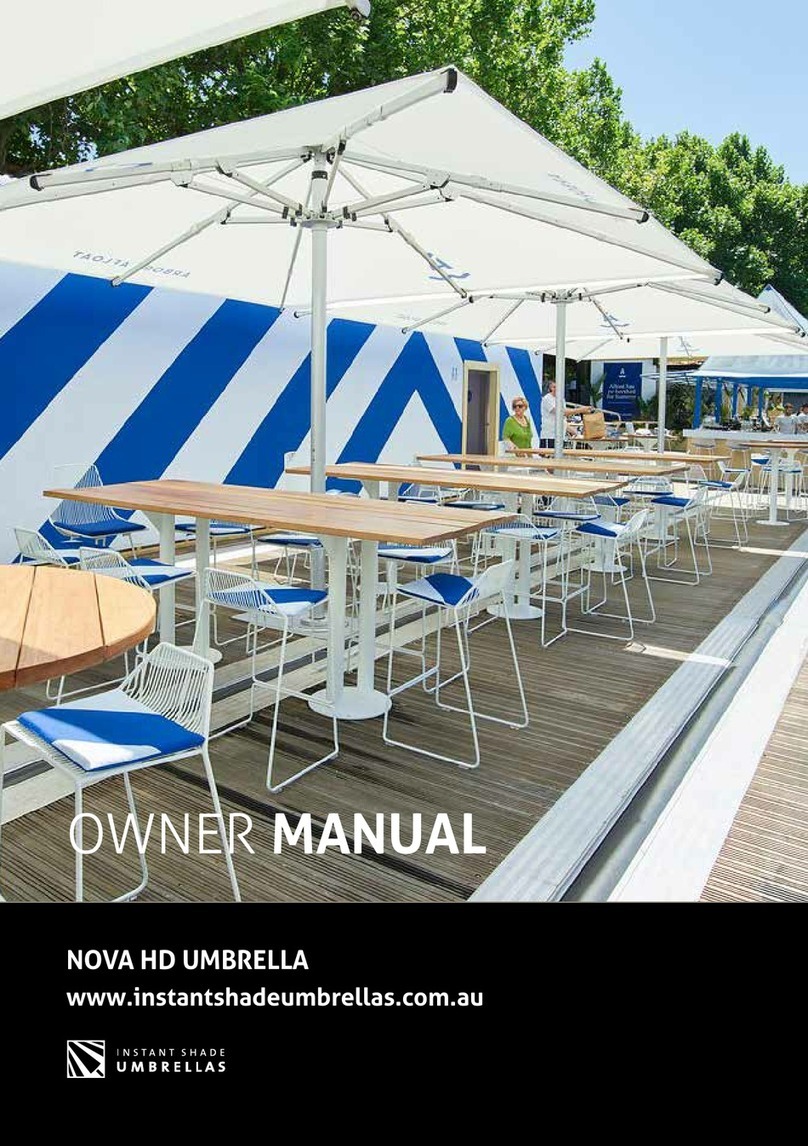 Instant Shade Umbrella Nova HD owner's manual