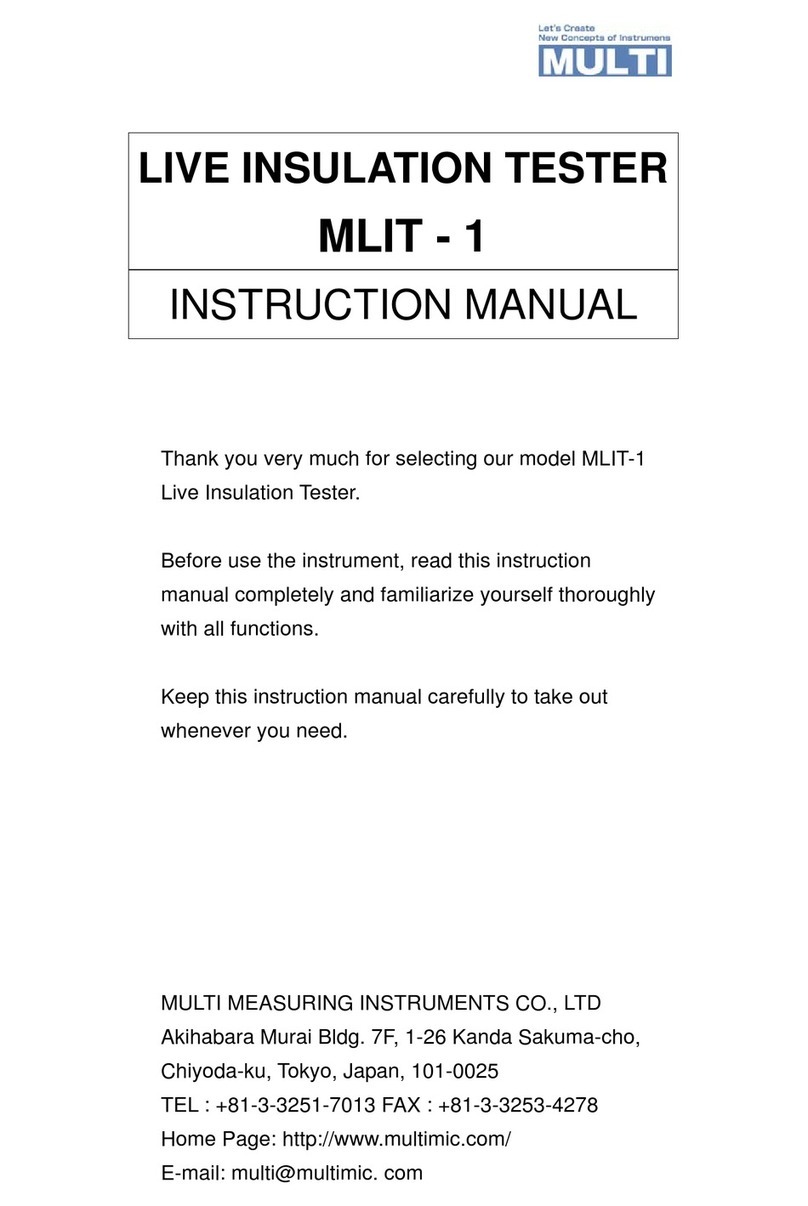 MULTI MEASURING INSTRUMENTS MLIT-1 User manual