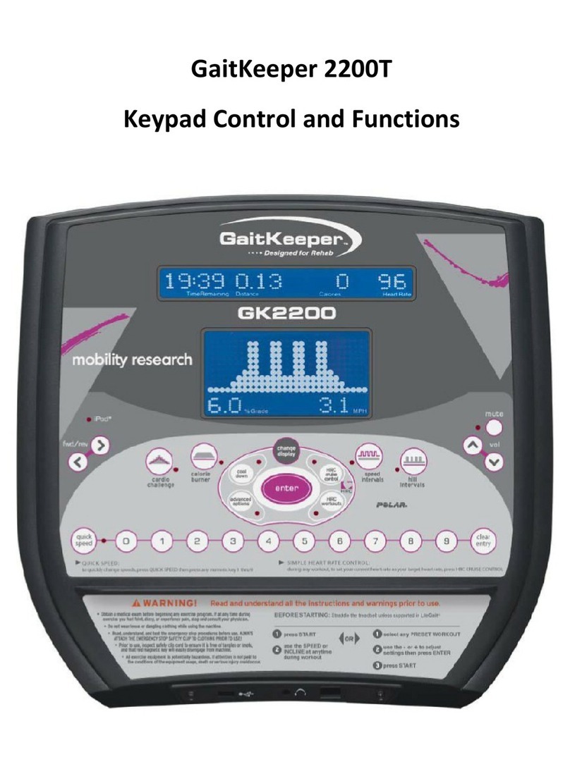 Mobility Research GaitKeeper 2200T manual