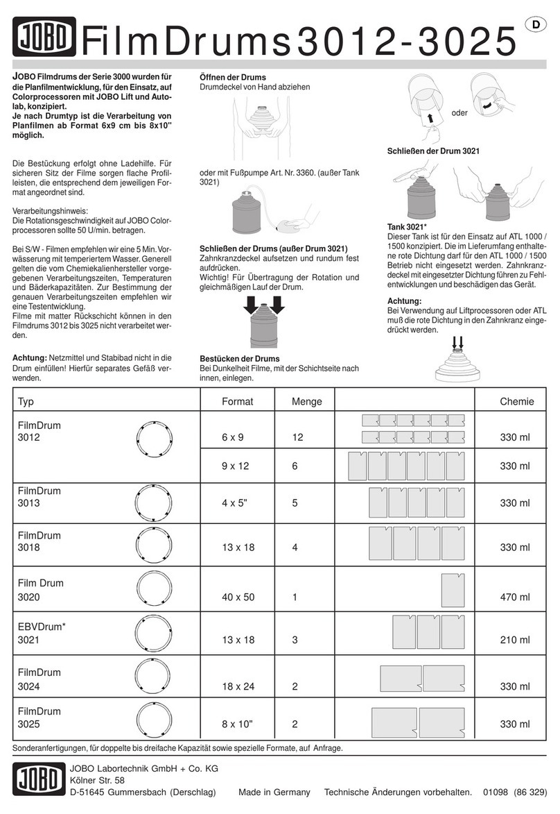 JOBO 3012 manual
