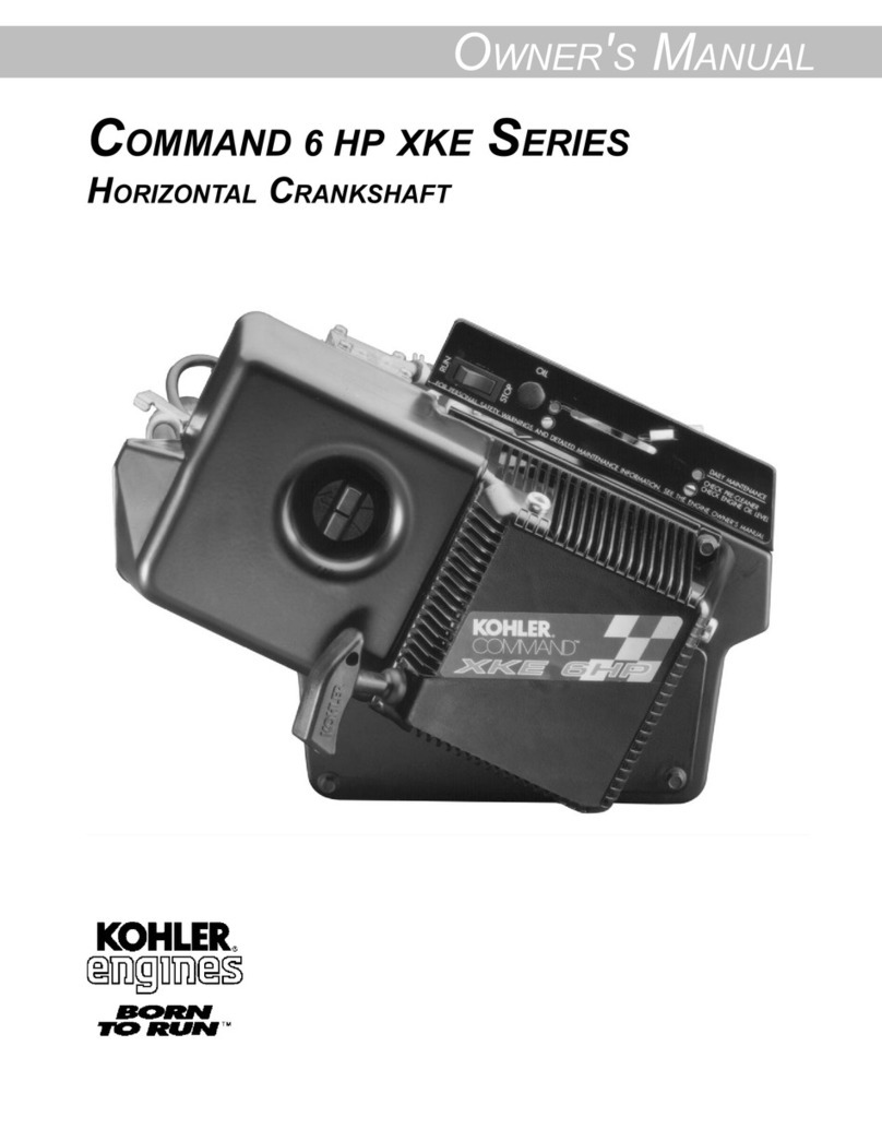 Kohler Command 6 HP XKE Series User manual