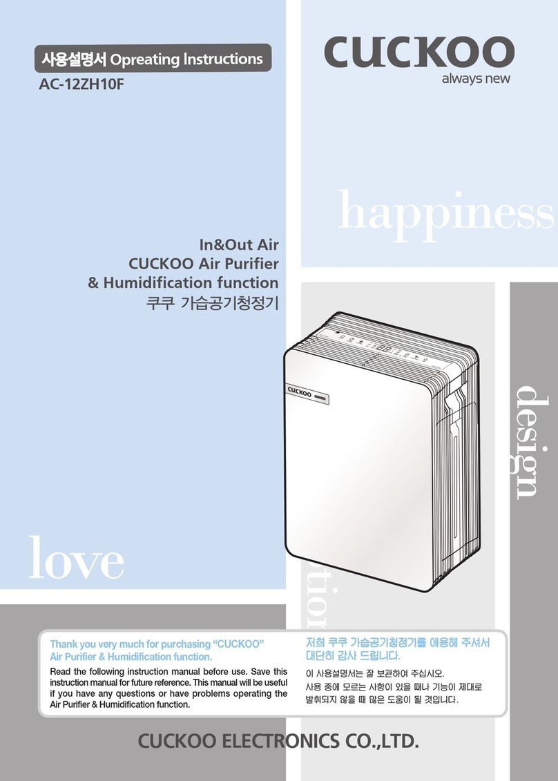 Cuckoo AC-12ZH10F User manual