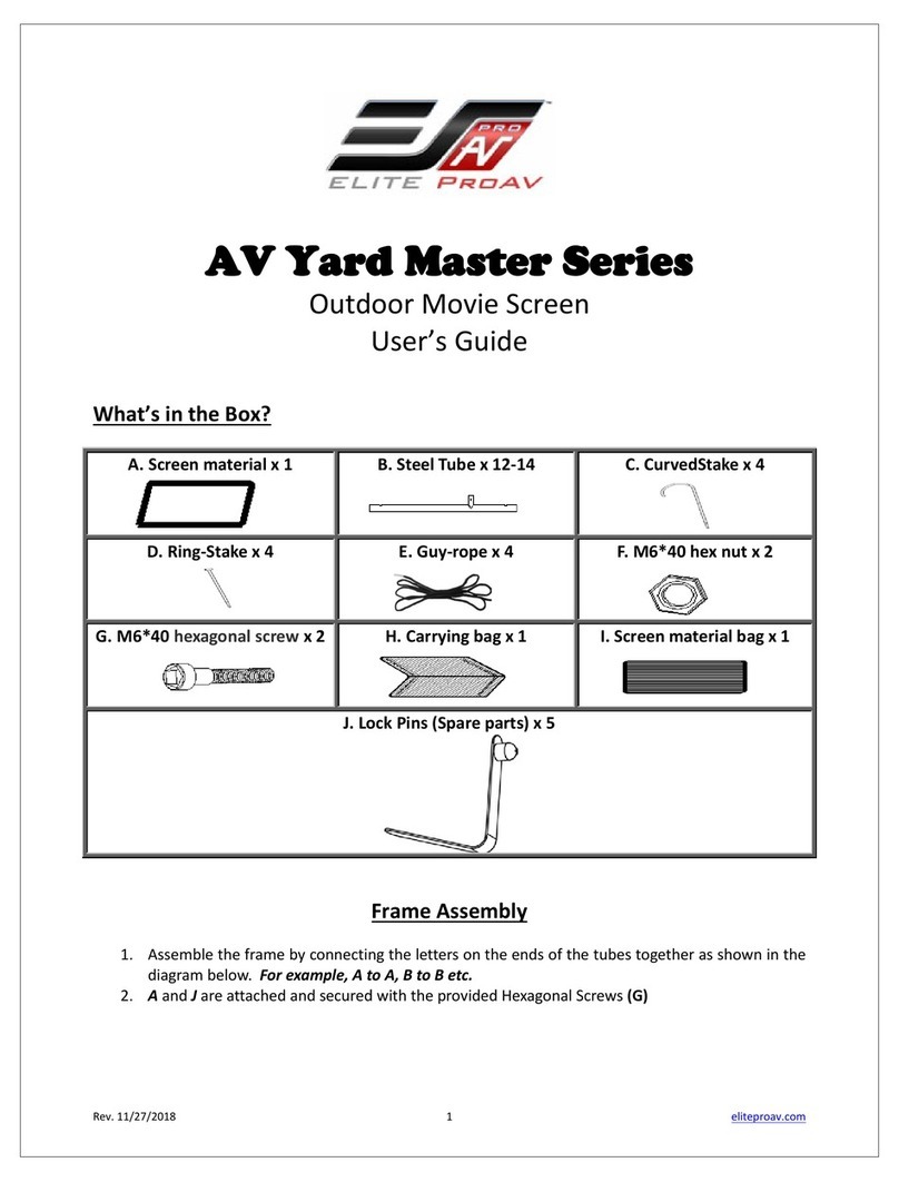 EliteProAV AV Yard Master Series user guide