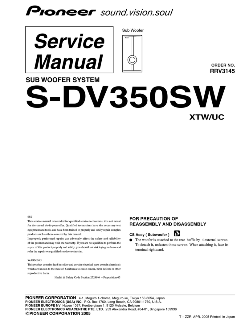 Pioneer S-DV350SW User manual