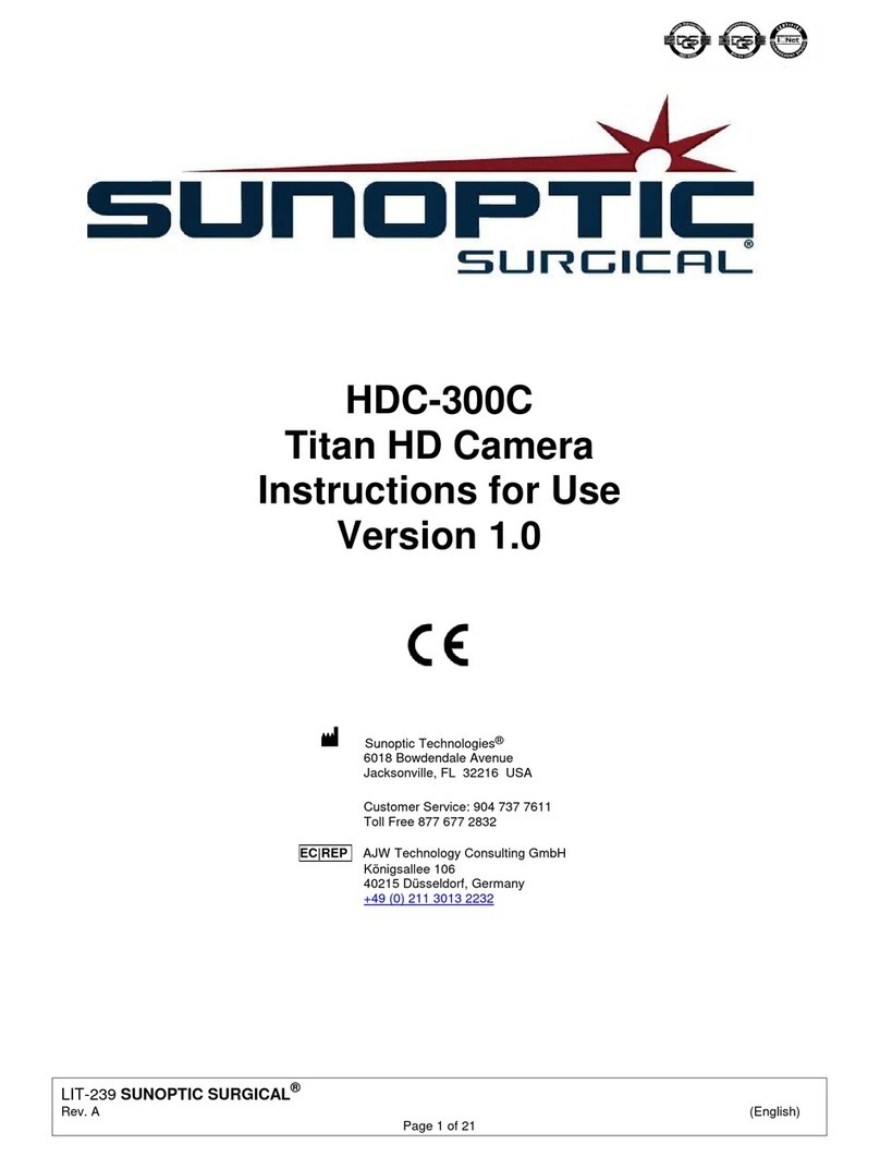 Sunoptic Surgical HDC-300C Instructions for use