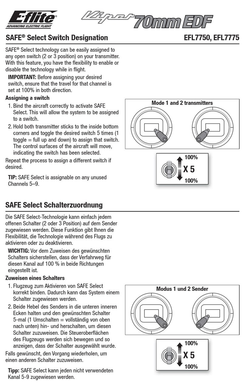 E-FLITE Viper 70mm EDF User manual