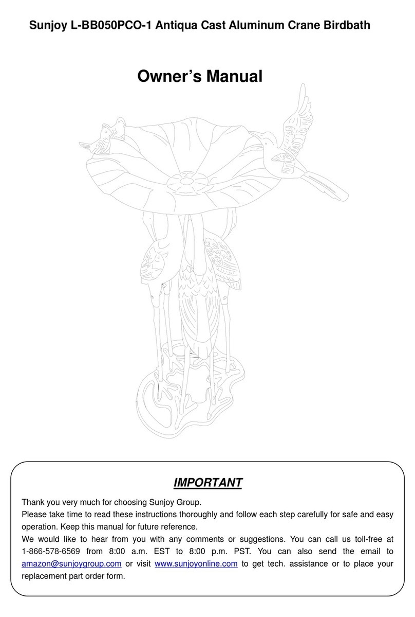 Sunjoy L-BB050PCO-1 owner's manual